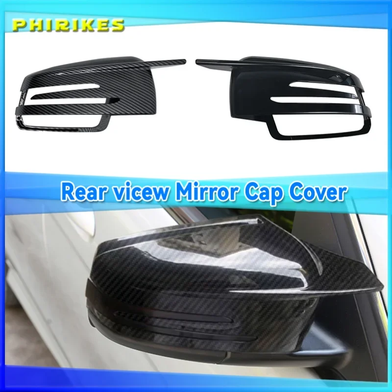 

Side Mirror Cap Covers Black For Mercedes BENZ W176 W246 W212 W204 C117 X156 X204 W221 C218 A B C E S CLA GLA GLK Class