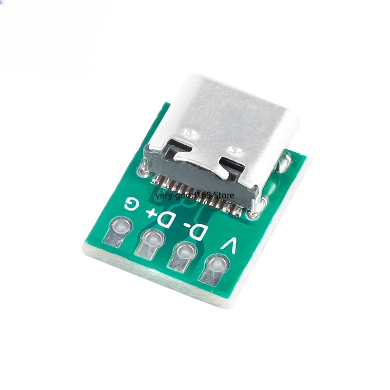 USB 3.1 Type C Connector 16 Pin Test PCB Board Adapter 16P Connector Socket For Data Line Wire Cable Transfer