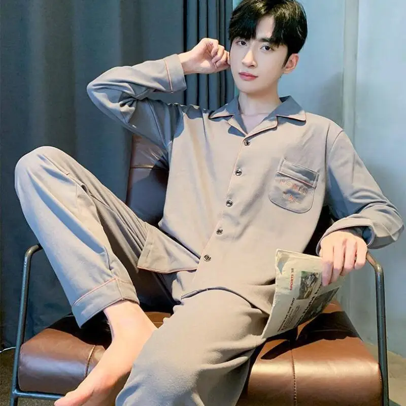 

New Menswear Clothing Men's Sports Suit Homewear Pajamas Youth Clothes Y2K Casual Wear Full Man Tracksuit Sweats Workout Set