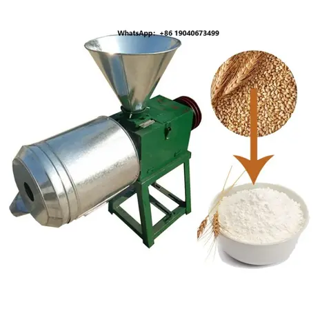 Electric Home Use ALLWIN Steel Flour Mill Plant 220/380V 2200-11000W High Capacity Motor Core Component Grinds Wheat FWX