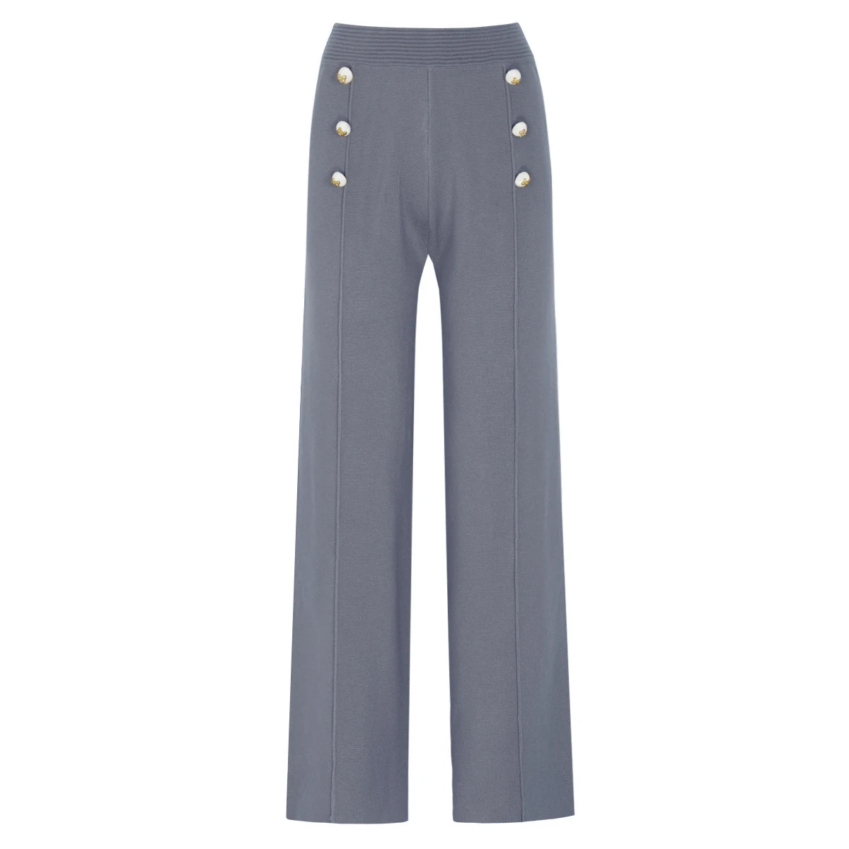 

Высококачественные весенне-осенние новые длинные брюки с трехмерной вышивкой хризантемы, вязаные повседневные прямые брюки