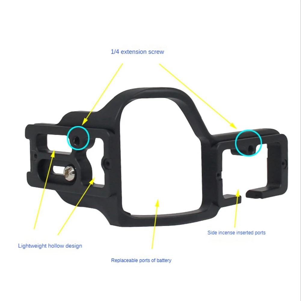 HFES الإفراج السريع L لوحة/قوس حامل قبضة اليد العمودية ل Fujifilm فوجي X-H1 XH1 قبضة بطارية الكاميرا