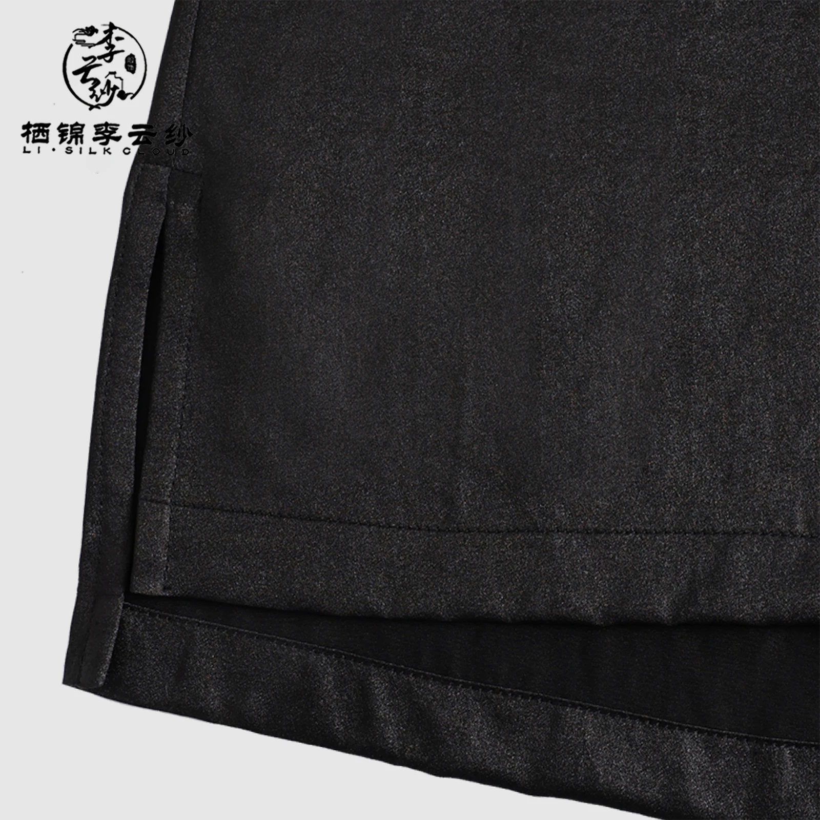 LI SILK CLOUD  Xiangyunsha Short Sleeve Blouse - Traditional Chinese Fabric, Casual Summer Silk Top Guangdong Gauze