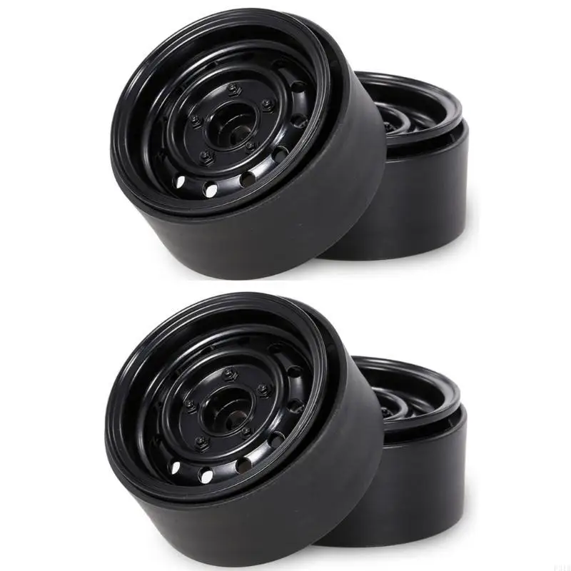 

Wheel Rims for Car Toy 1/10 Remote Control Crawler Car Metal Accessories for Toy Car Collectors Beadlock Wheel P31B