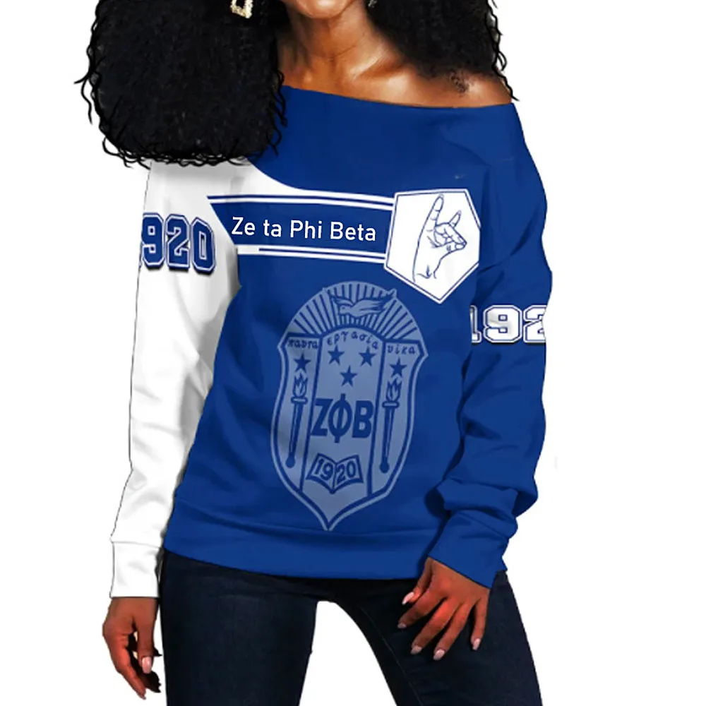 White And Blue Color Greek Letter Sorority Sisterhood Long Apparel 1920 Founding Year Zeta Phi Beta Robes