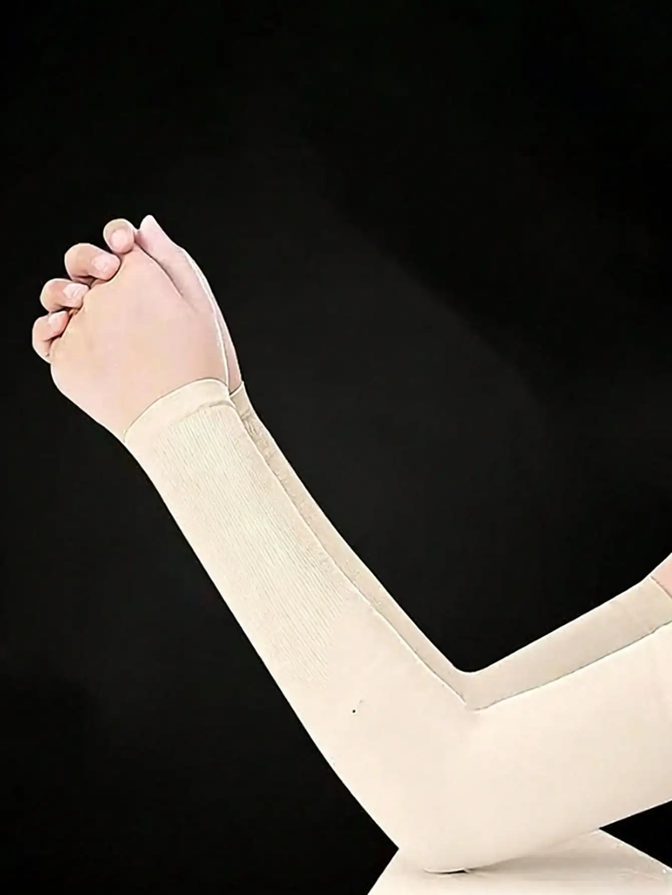 

1 Pair Unisex Letter Print Straight Arm Sleeves, UV Protection Driving Outdoor Cycling Sleeves
