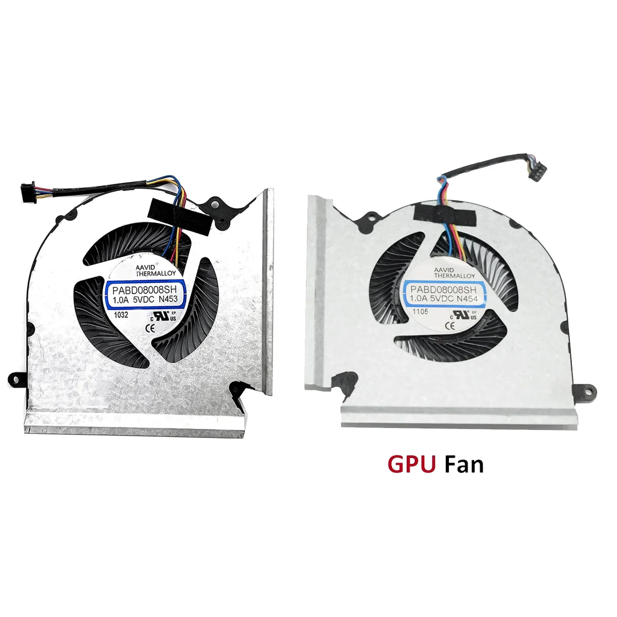 Computer CPU Cooling Fan +GPU Cooling Fan for MSI GE66 GP66 GL66 MS-1541 MS-1542 N453 N454 PABD08008SH