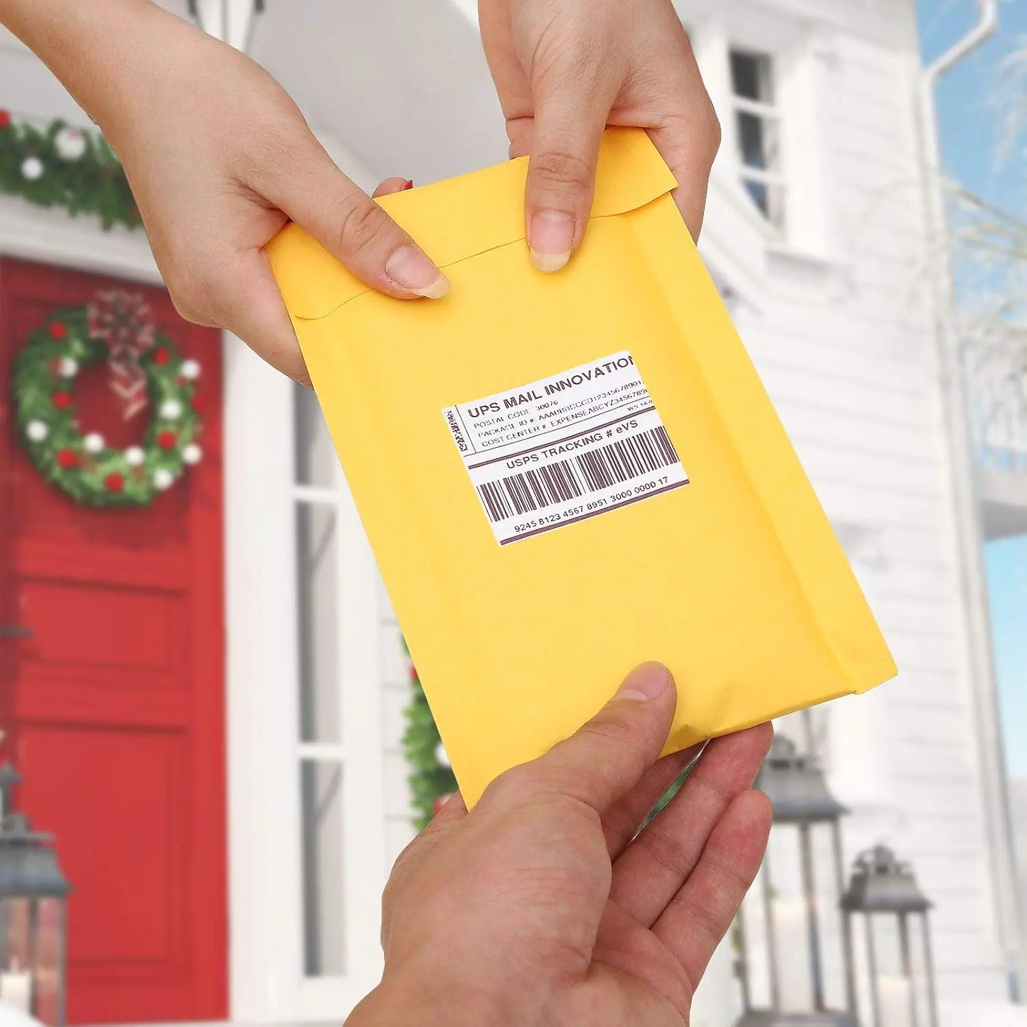 100 stücke kleine Unternehmen liefert Kraft papier Blasen Blase Mailer Lieferung Paket Verpackung Mailer Versand Büro