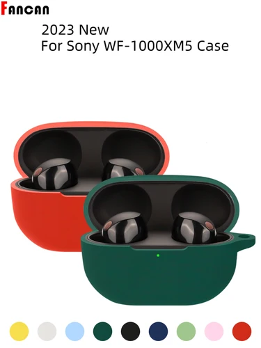 2023 nuevo para Sony WF-1000XM5 funda protectora de auriculares con llavero funda protectora de silicona suave para Sony WF-1000XM5 funda