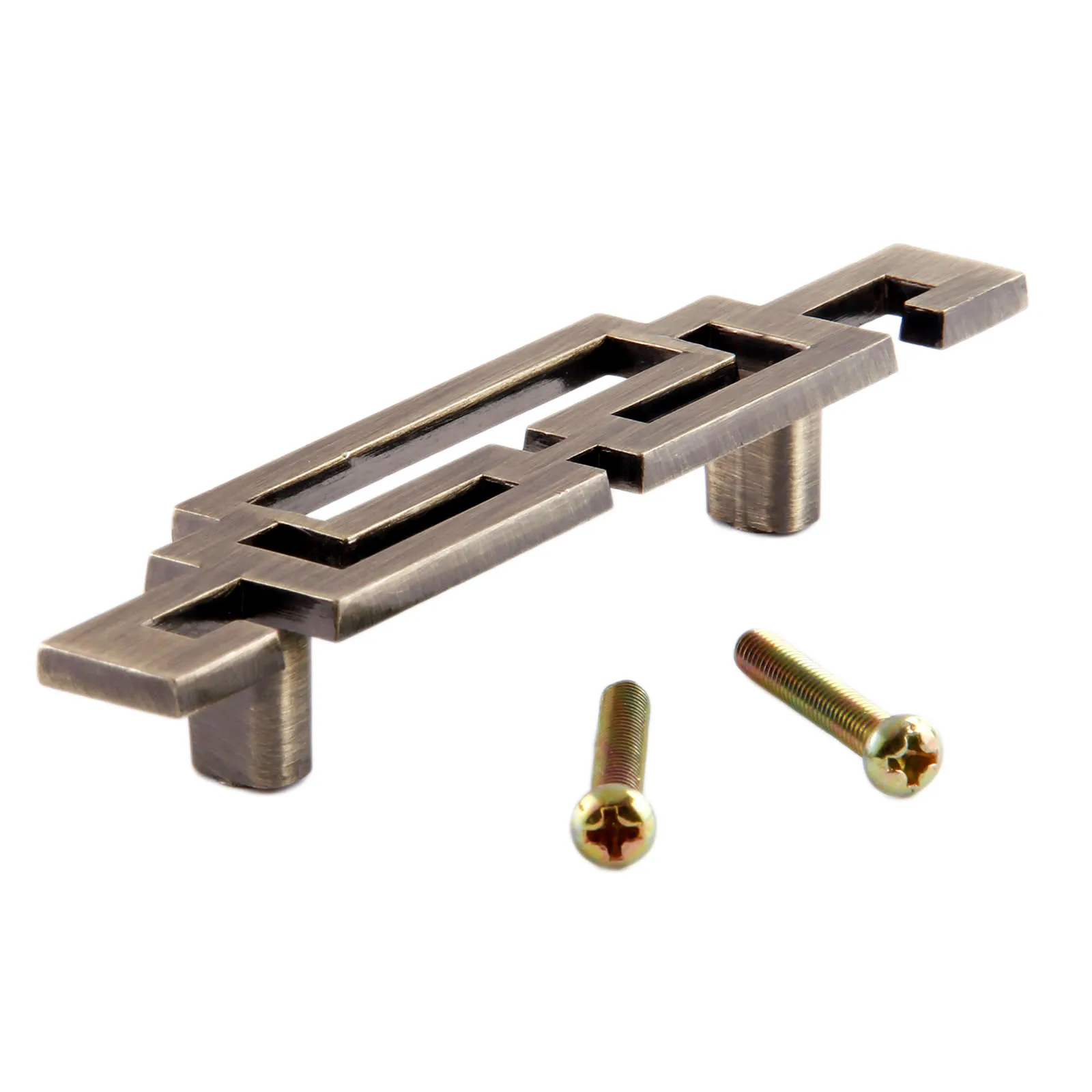 1PC Pull Handle With Screws For Dresser Drawer Cabinet Wardrobe Chinese Style Pulls Kitchen Furniture Hardware 64/96/128mm
