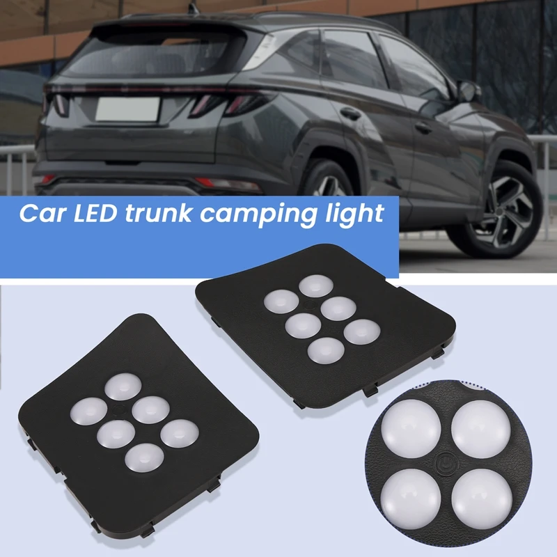 Car Trunk Light LED Retrofit For Hyundai Tucson L 2021 Interior Reading Light Rear Tail Box Light