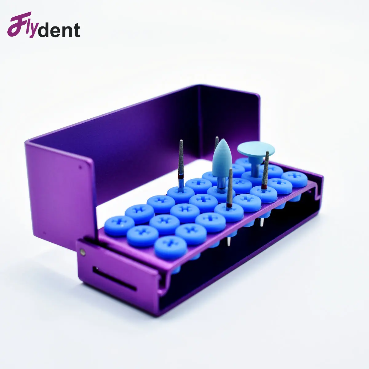 Dental Metal Holder Box For Organizing And Cleaning  Autoclavable Desinfection Metal Box 24holes
