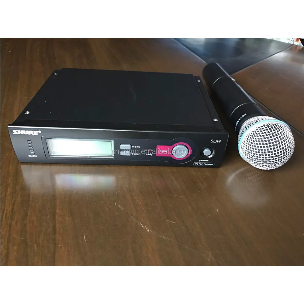 ميكروفون لاسلكي عالي الجودة 1:1 SLX24/BETA58، SLX24/BETA87C، SLX14 SM'58 للأغناء المباشر