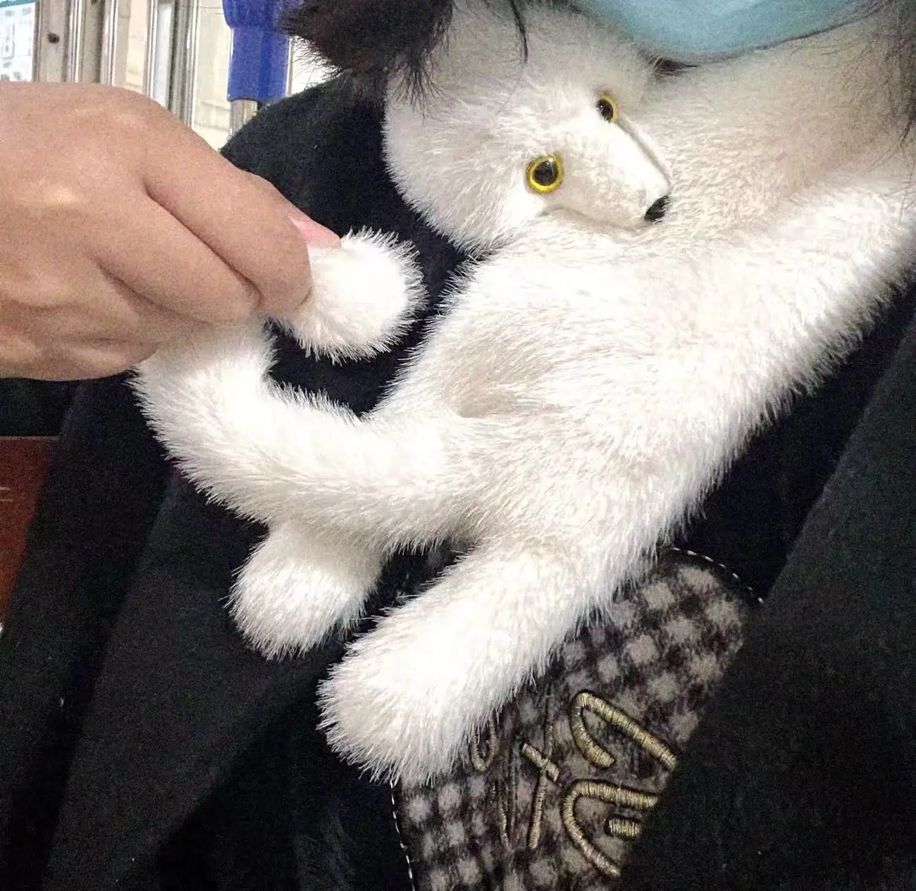 Winter Kawaii Fox Shape Plush Scarf Cute Fun Imitation Sable Soft Children Scarf Unisex Warm Fashion Versatile Fur Student Scarf