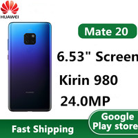 HUAWEI Mate 20 4G LTE Smart Phone 24.0MP Kirin 980 22.5W Charger 6.53\
