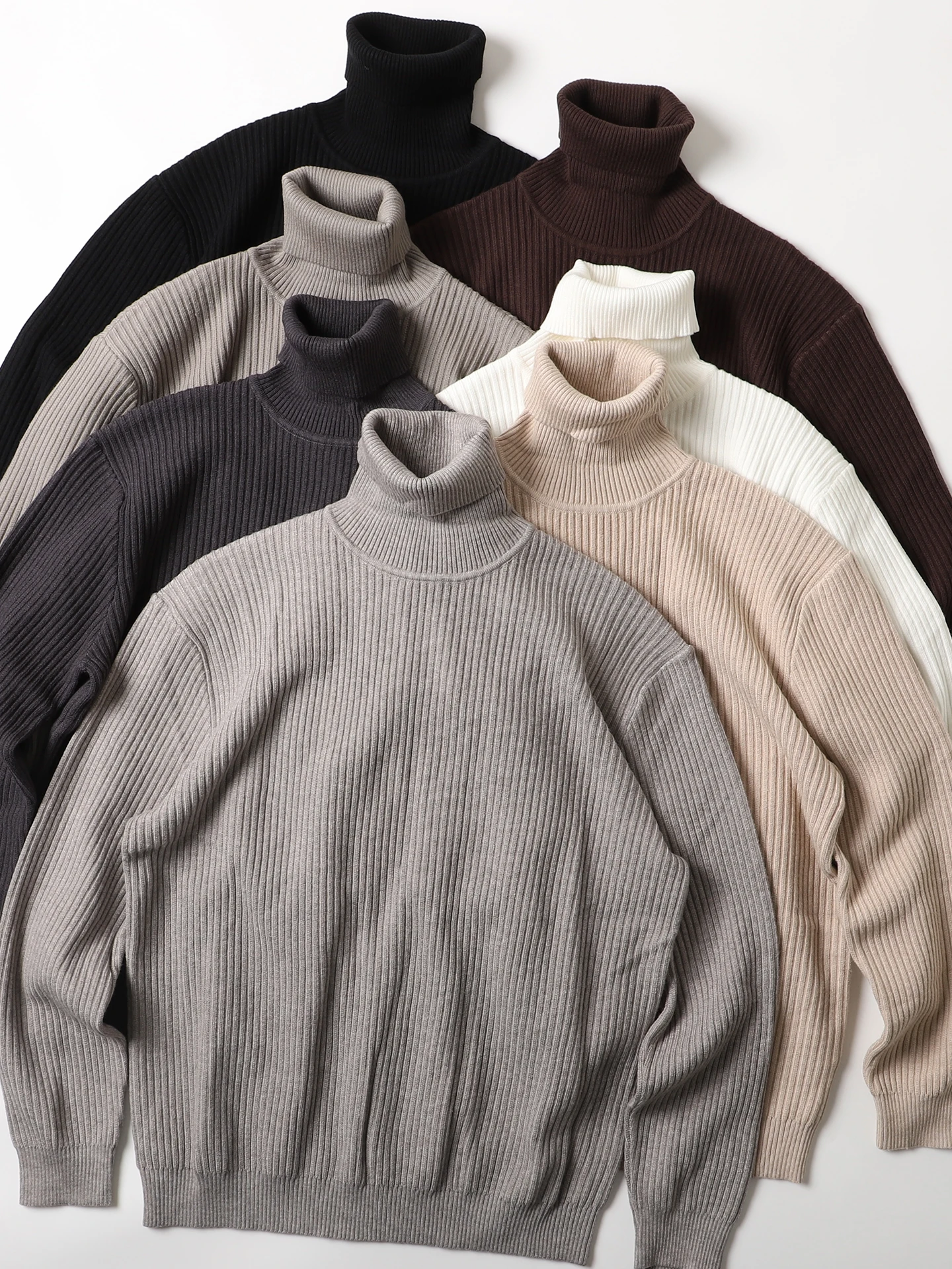 

Sli High Ne Knitwear Base Layer Autumn Winter Warm Men's Faion Japanese Sle All-Match Hoodie Commute Suitable