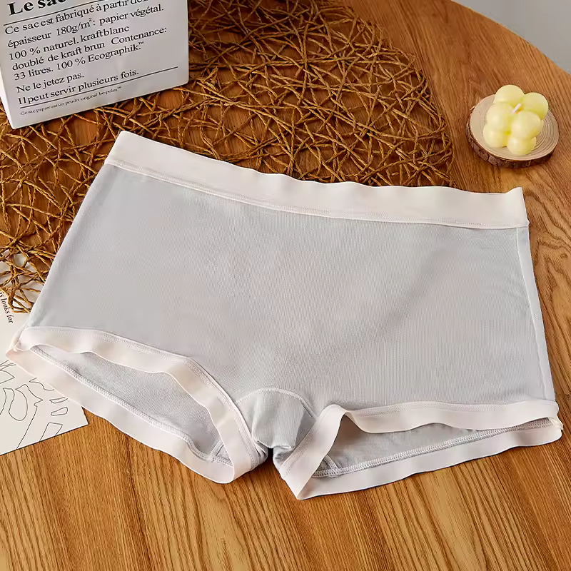 BANNIROU 1Pcs Mid-Rise Seamless Women's Boyshort Safety Knickers Pants Panties For Woman Intimates Female Underwear Lingerie - Image 8