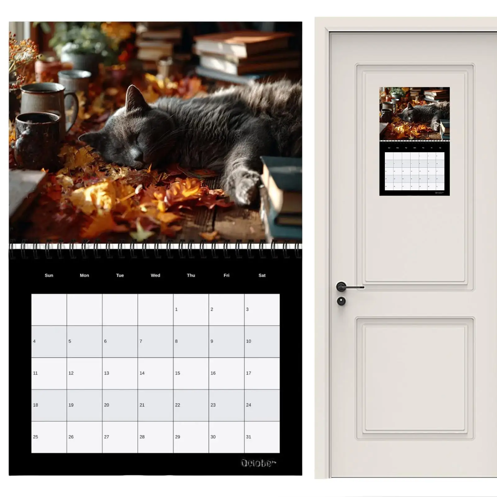

Cat Calendar 2026 Jan Dec 2026 Wall Planner Cat Monthly Calendar for Family Home Living Room Study Room Office School Planning