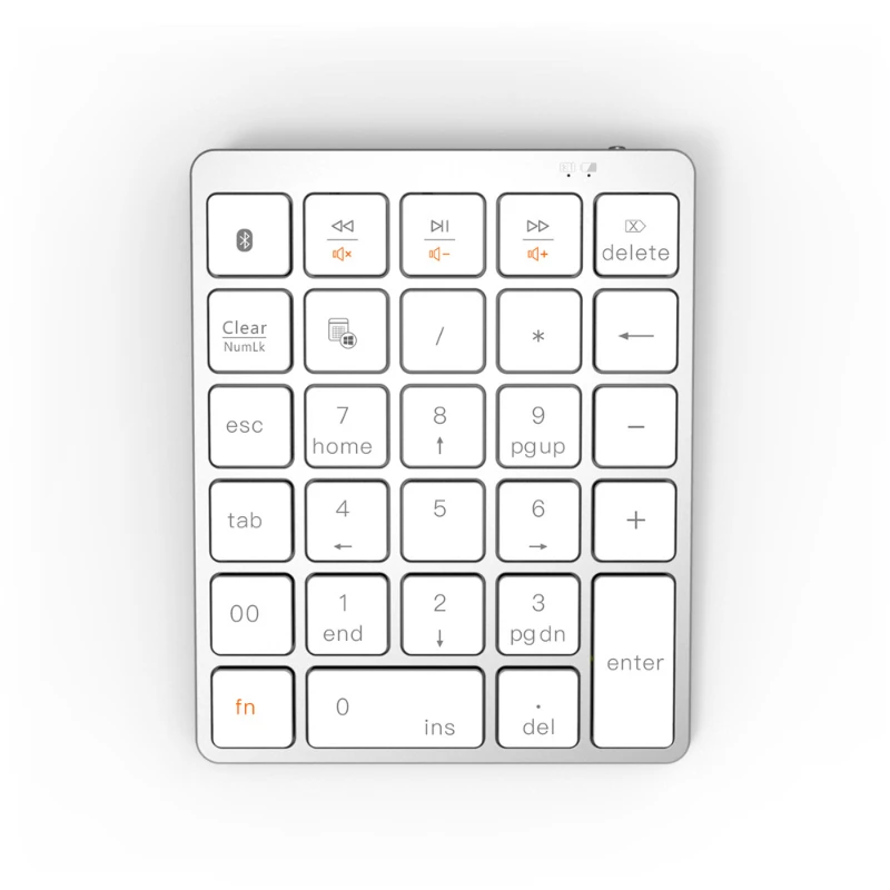 

Bluetooth numeric keypad with office wired connection, laptop tablet external numeric keyboard