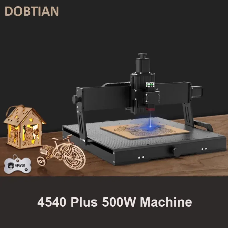 Upgrade 4540 Plus 500W Spindle Motor CNC Router Milling Cutting Machine GRBLLaser Engraver for Acrylic PCB PVC Metal Aluminum