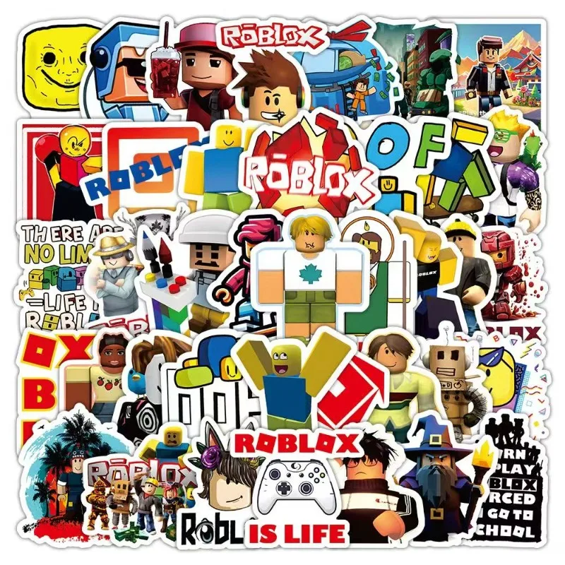 

60 Pcs/set Roblox Game Peripheral Stickers Creative Cartoon Game Characters Waterproof Stickers Party Daily Necessities Gifts