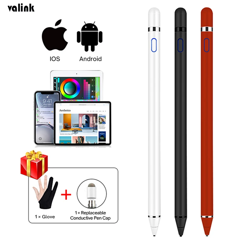 Universal Capacitive Stylus Touch Screen Pen Smart Pen for IOS/Android System Apple iPad Phone Smart Pen Stylus Pencil Touch Pen