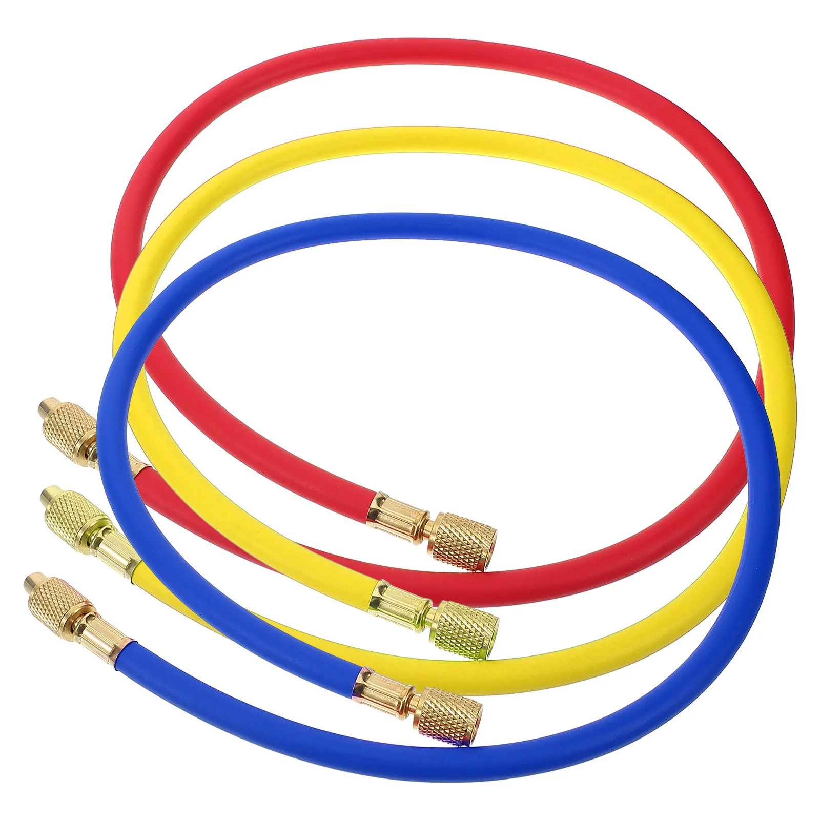 

36 Inch Ac Refrigeration Hose R404 R502 Charging Hose Hvac 3000 Psi Burst Pressure Oil Resistant Rubber Air Conditioner