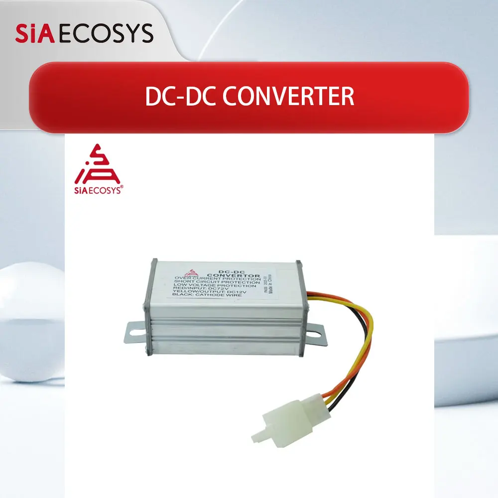 

SiAECOSYS 72V/60V/48V to 12V 10A/15A DC-DC Converter for Electric Motorcycle/Electric Vehicle