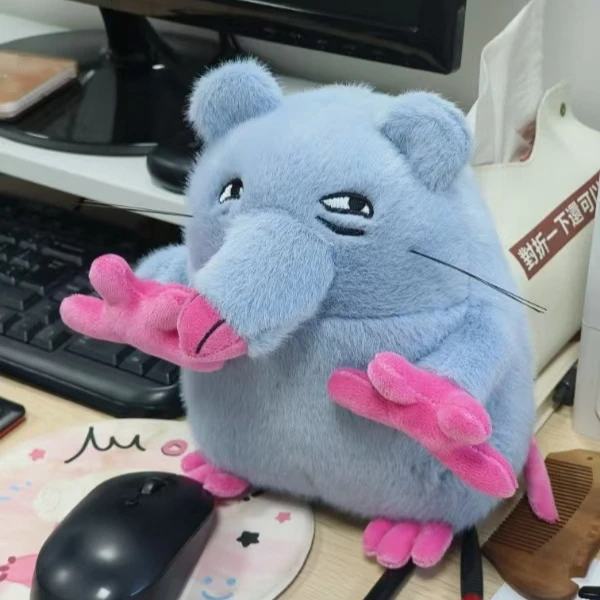 La sorellina non ha dormido ma. Pizza Tower Mouse Ornamento vocale Piccolo mouse che registra bambole Divertente scherzo creativo Regalo astratto