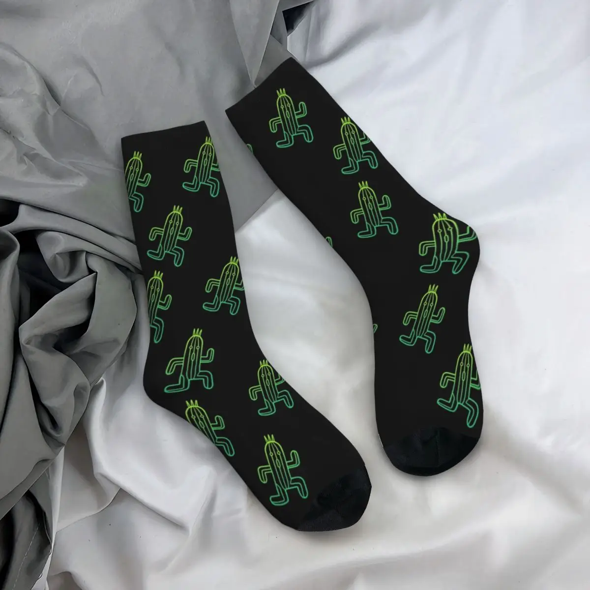 Final Fantasy Stockings Cactuar Custom Retro Socks Spring Non Slip Socks Couple Climbing Breathable Socks