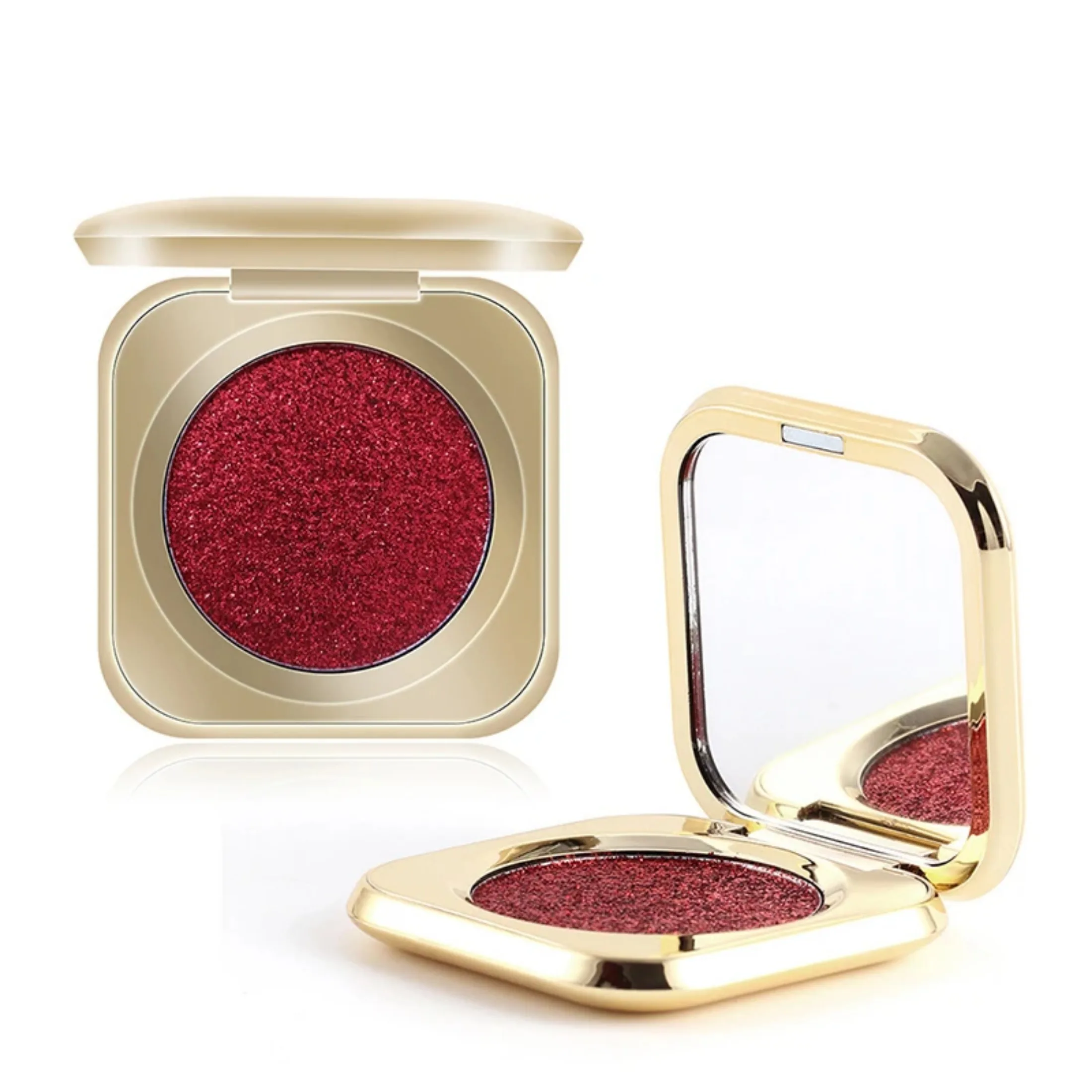 Net Red Monochromatic Pearlescent Glitter Powder Colorful Eyeshadow Powder Long-lasting Color Polarized Portable Eye Shadow