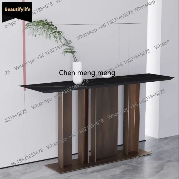 

A139 Sales department Entrance desk case lobby End view desk Extremely narrow against the wall Entrance cabinet New Chinese styl