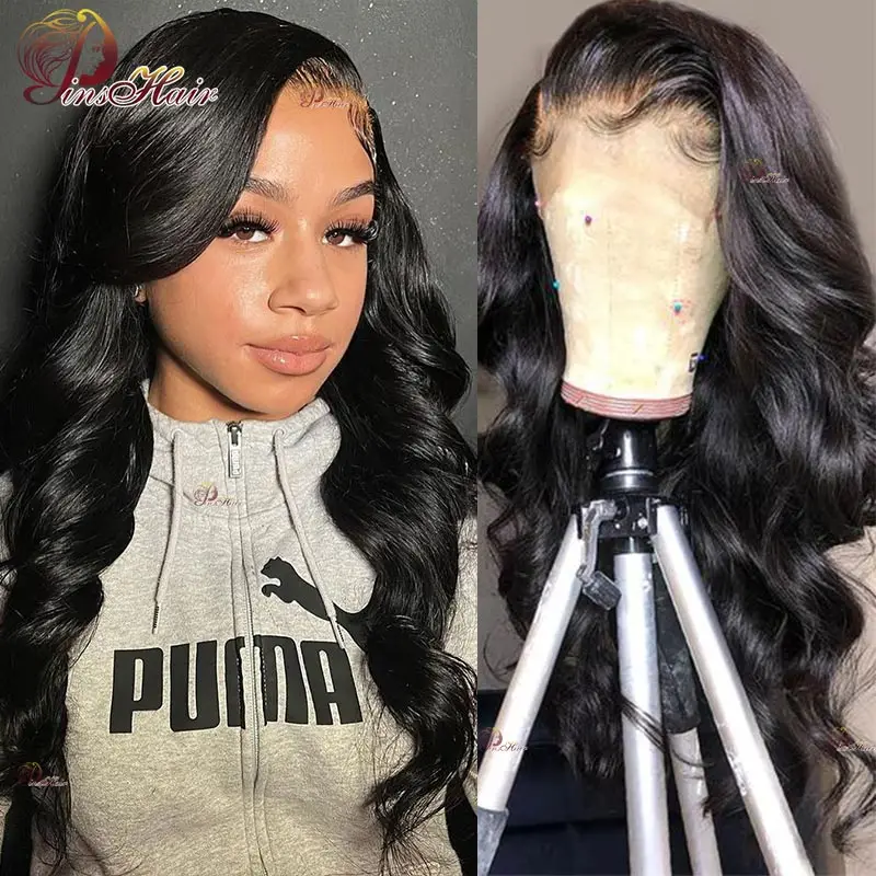

Natural Color Body Wave 13X6 Transparent Lace Front Human Hair Wigs Pre Plucked 13x4 Lace Frontal Wigs For Women Remy Human Hair