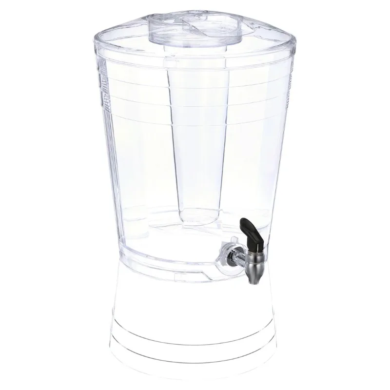 Distributeur de boissons en acrylique transparent en mosaïque de 3 gallons pour petites fêtes, beau et pratique