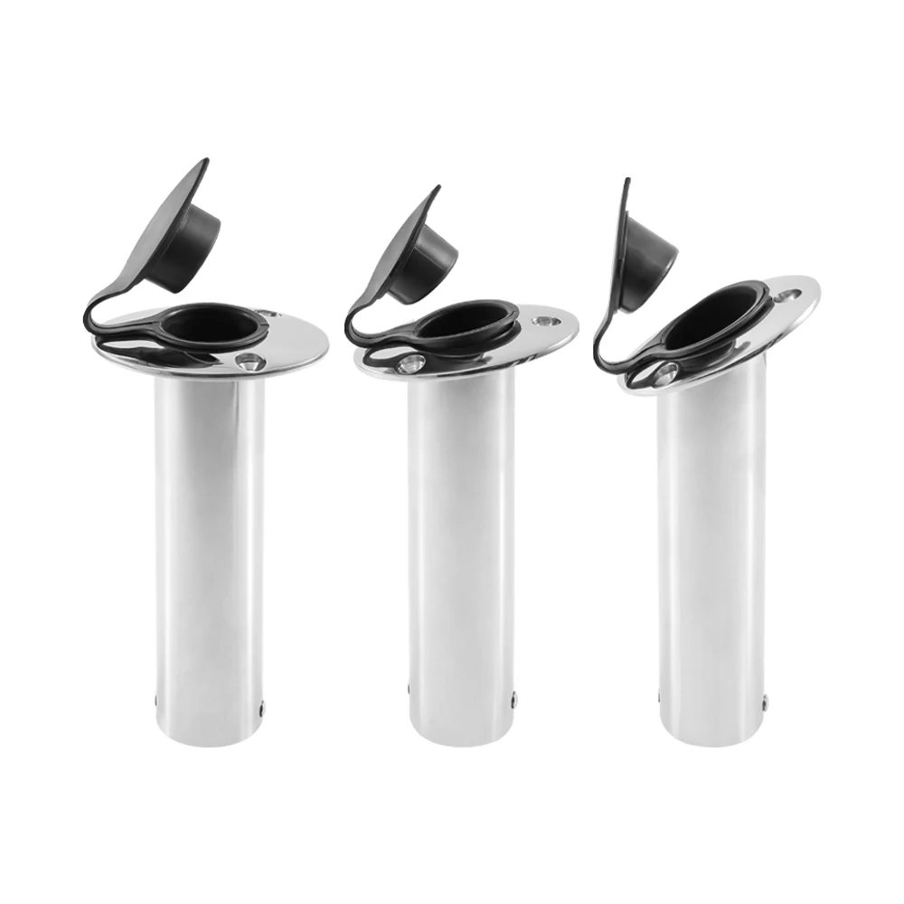 

Heavy Fishing Rod Holder 30 Degree Fishing Pole Stand Flush Mount 316 Stainless Steel for Boat Accessories Marine Yacht Kayak