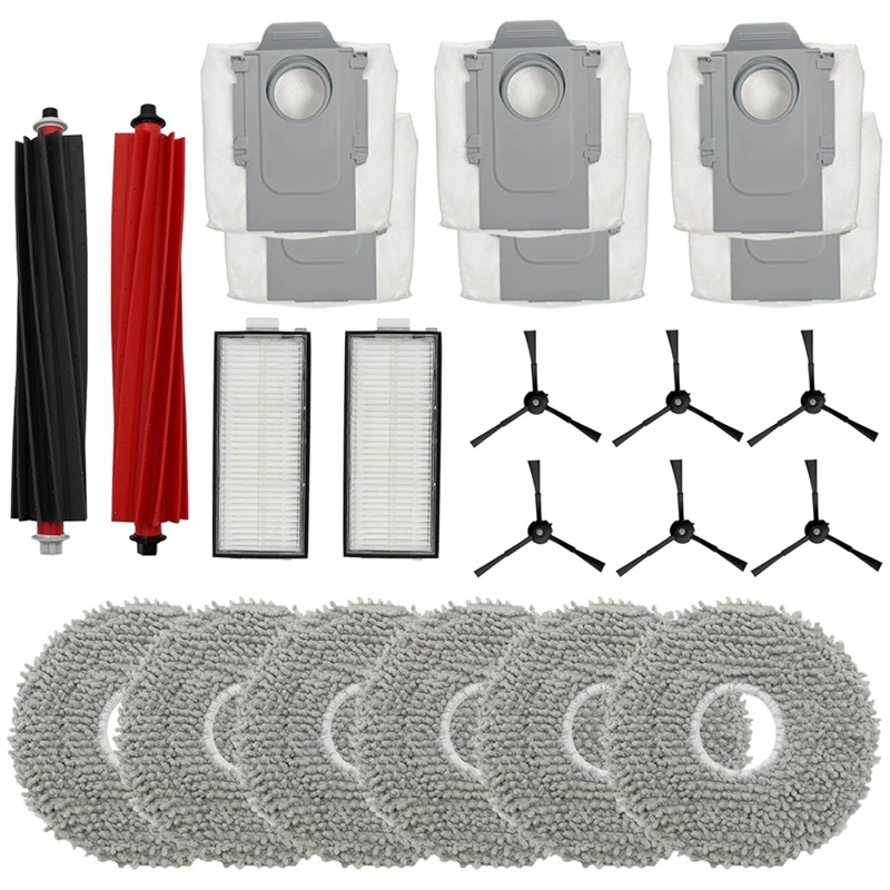 Pièces de rechange pour aspirateur robot Roborock Qrevo Master, brosse latérale principale, filtre Hepa, vadrouille, gril, sacs à poussière