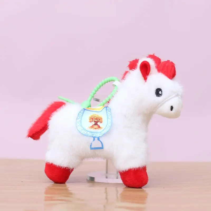 2026 pequeno cavalo pingente brinquedo de pelúcia chaveiro anime figuras boneca jogo de pelúcia boneca macia kawaii decoração brinquedo de pelúcia presentes