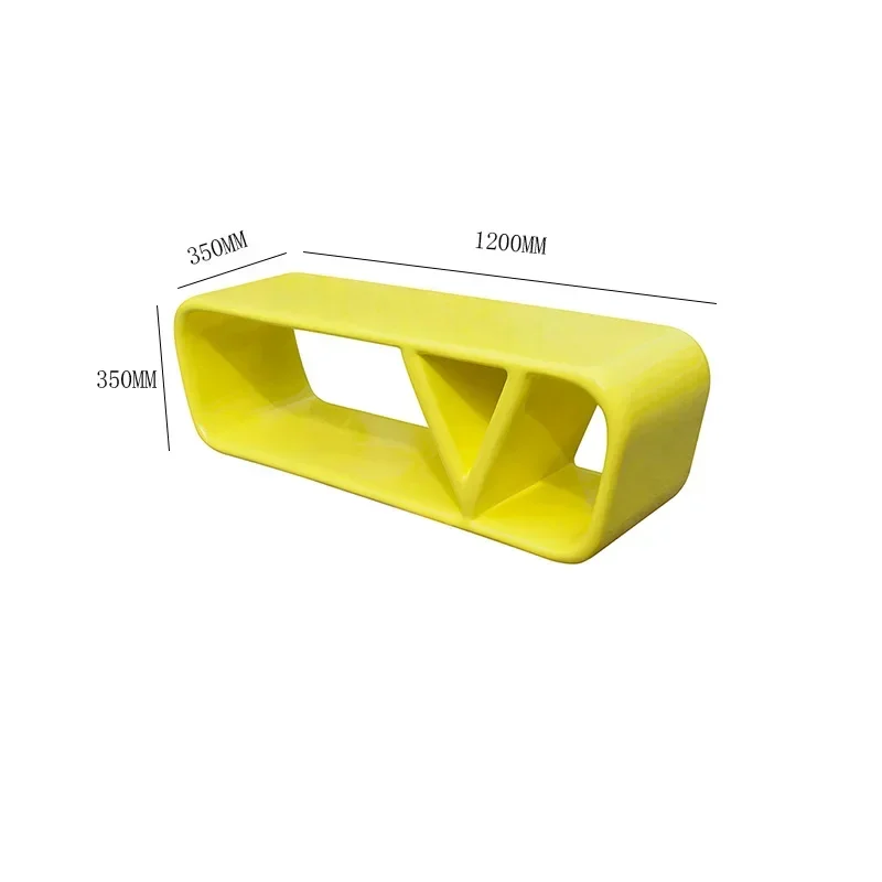 V-shaped bench outdoor, rest seat, waiting bench