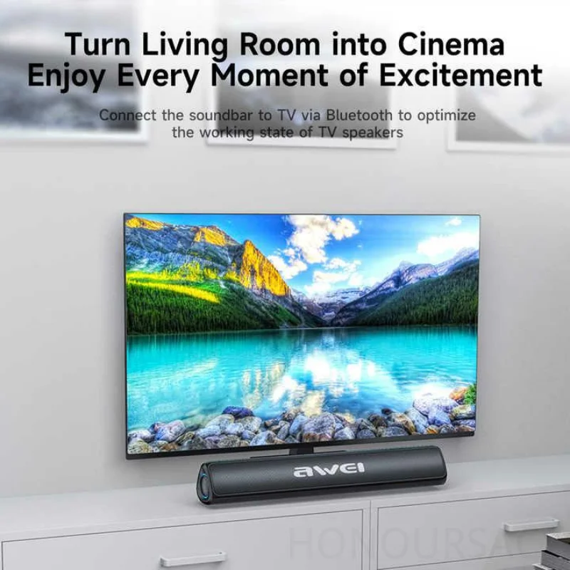 홈 오디오 음악 플레이어 무선 블루투스 스피커 스테레오 사운드 서브우퍼 라우드스피커 지원 TF 카드 AUX U 디스크 Awei-Y333