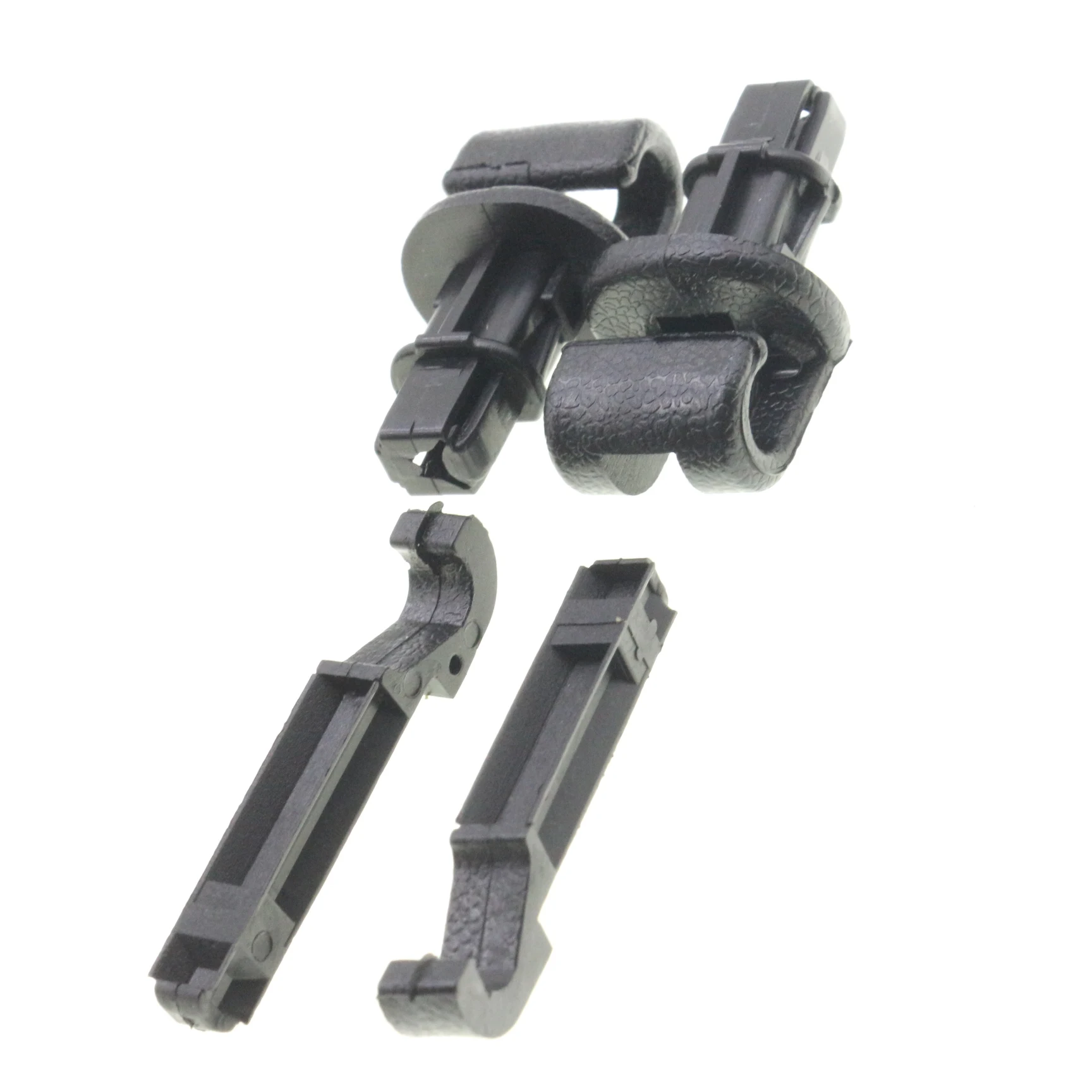 2 Pcs Sunshade Hook Clip Retainer For Sliding Door Fit Honda Odyssey 2005 - 2010 Graphite Black Nylon Fastener 83715-SHJ-A21ZA