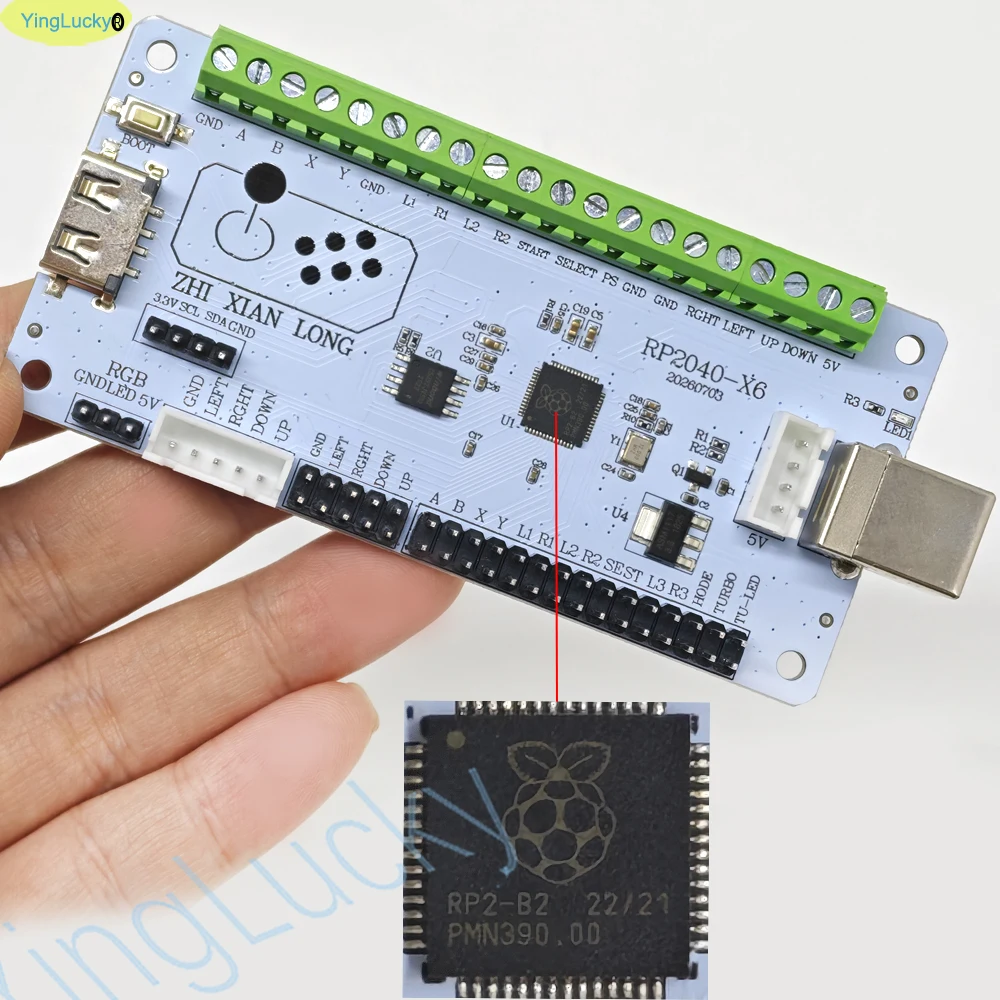 Zero Delay Raspberry Pi Pico 2040 Usb Board Encoder, Pc Ps4 PS5 Switch Game Arcade Joystick Hitbox Controller Cable Diy Parts