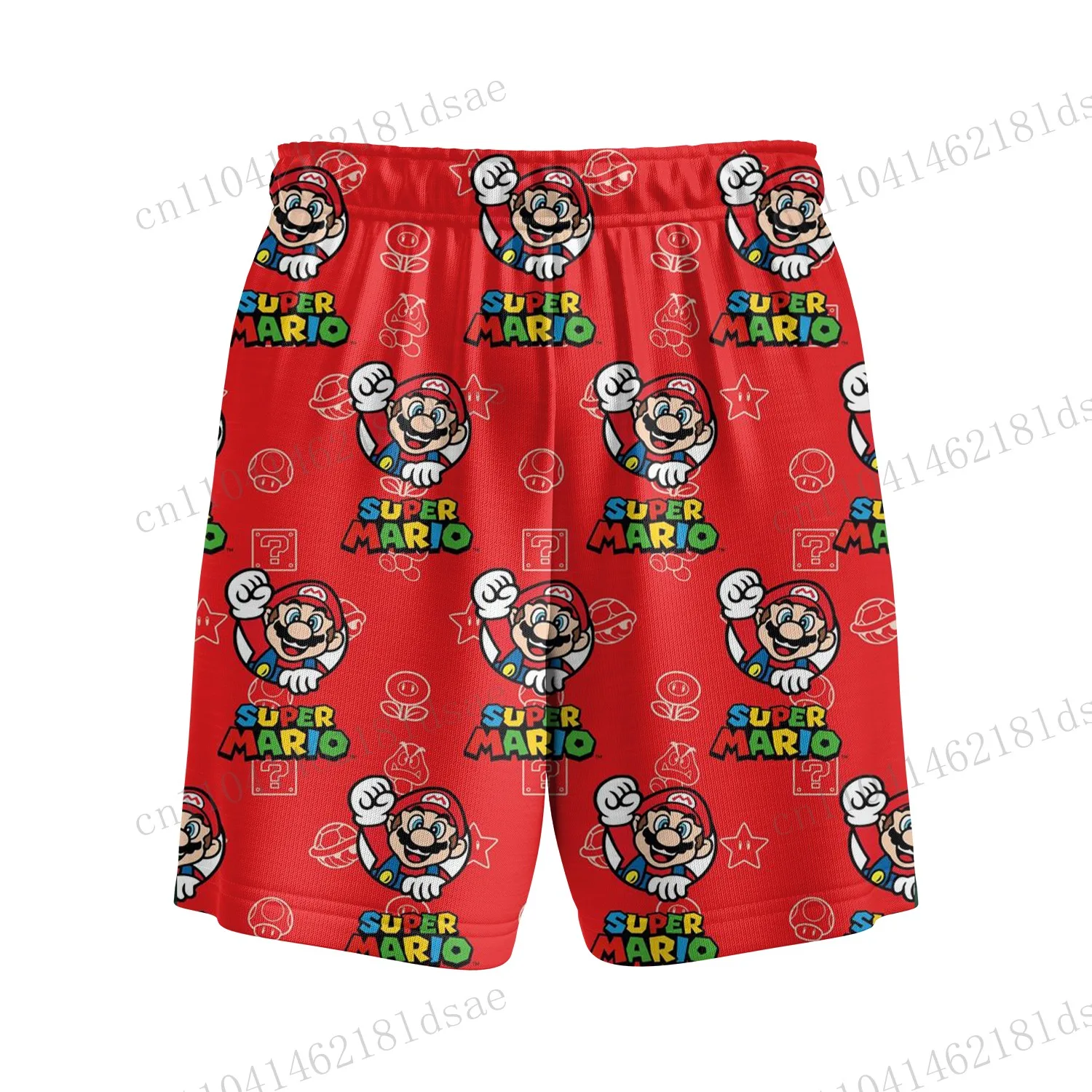 

Mario Summer Hot-selling 3D Printed Cartoon Shorts Breathable Polyester Outdoors sports Kids Men Quick-drying Street Fashion