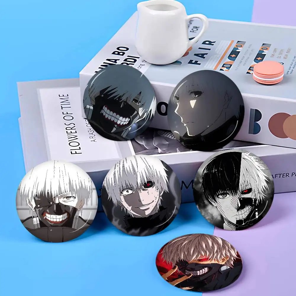 Anime Tokyo Ghoul Kaneki Ken New Brooches Soft Button Pin Funny Silly Gnarpy on A Skateboard Meme Badge Gamer Collection Gifts