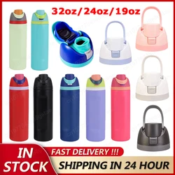 19/24/32oz Thermal Water Bottle Cold & Hot Water Bottle Thermos Tea Coffee Vacuum Flask 304 Stainless Steel Insulated Tumbler