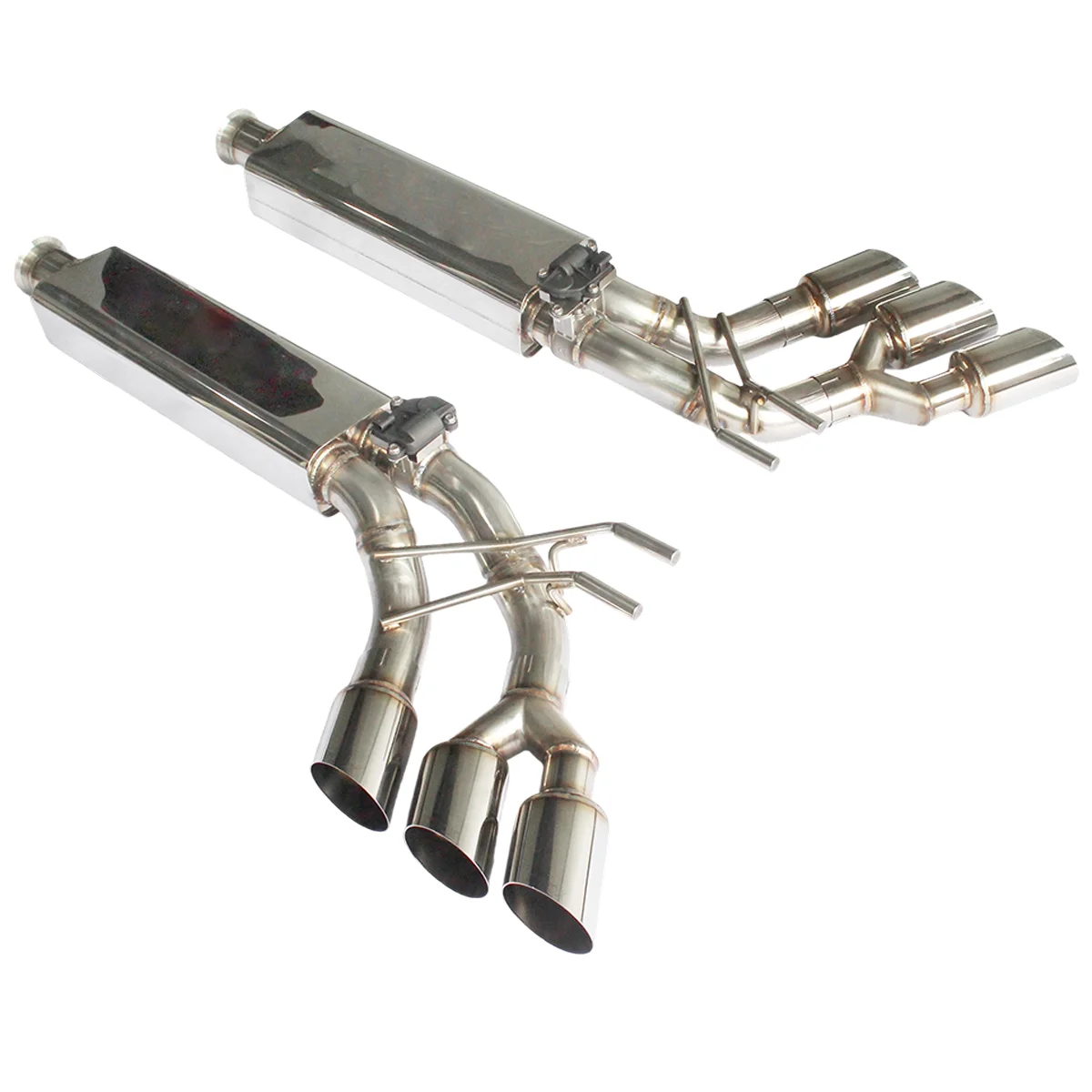 Off-Road Titanium Valvetronic Exhaust for W463 4.0L V8 SUV - Quad Mode, Carbon Tips, Direct Bolt-On