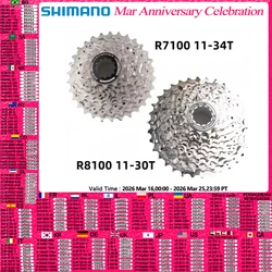 Shimano 105 R7100 Ultegra R8100 12 Speed Road Bike Bicycle Cassette R7100 11-34T 11-36T Freewheel R8100 11-30T 11-34T K7 12s