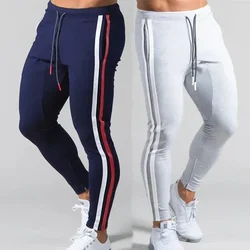 Joggers Men Striped Sweatpants Casual Long Pants Men Fitness Running Workout Track Trousers