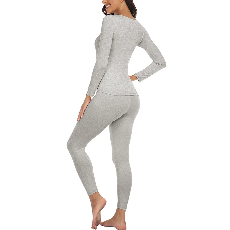 Women Thermal Underwear Sets 2 Pack Long Johns Ultra Soft Fleece Lined Base Layer Keep Warm Cold Weather Top Bottom