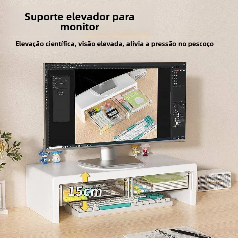 neck-protector-computer-monitor-stand-with-drawer-shared-workstation-storage-box-universal-laptop-holder-organizer-rack