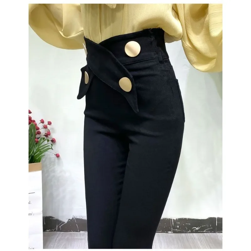 Large-sized Leggings Women Can Make Them Look Slimmer Tuck Abdomen Stretch Tight Tight-fitting Magic Pants for Women High Waists